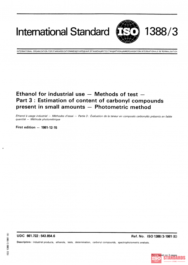 ISO 1388-3:1981 PDF