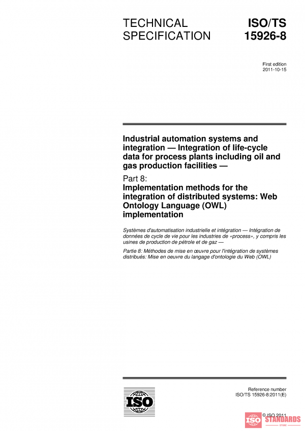 ISO/TS 15926-8:2011 PDF