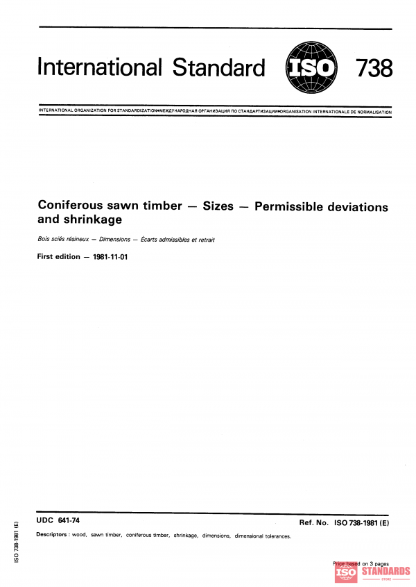 ISO 738:1981 PDF