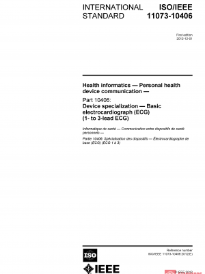ISO/IEEE 11073-10406:2012 PDF