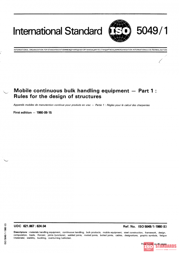 ISO 5049-1:1980 PDF