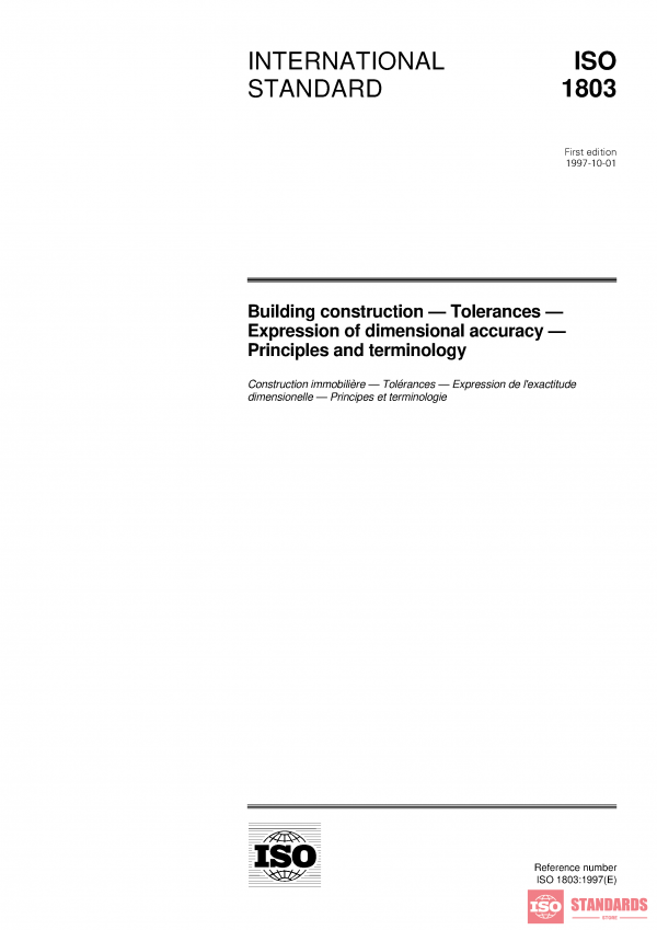 ISO 1803:1997 PDF