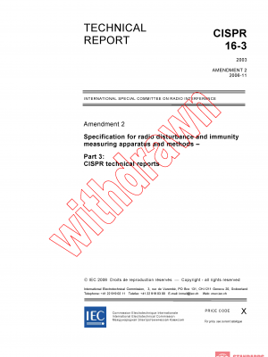 CISPR TR 16-3:2003/AMD2:2006 PDF
