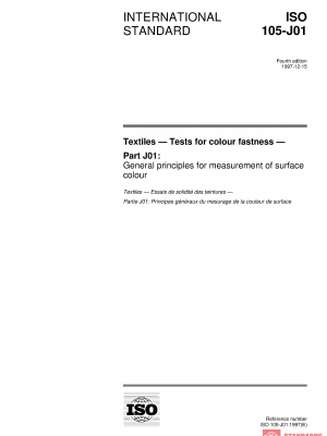 ISO 105-J01:1997 PDF