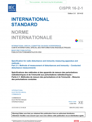 CISPR 16 2-1 ed 3.0:2014 PDF