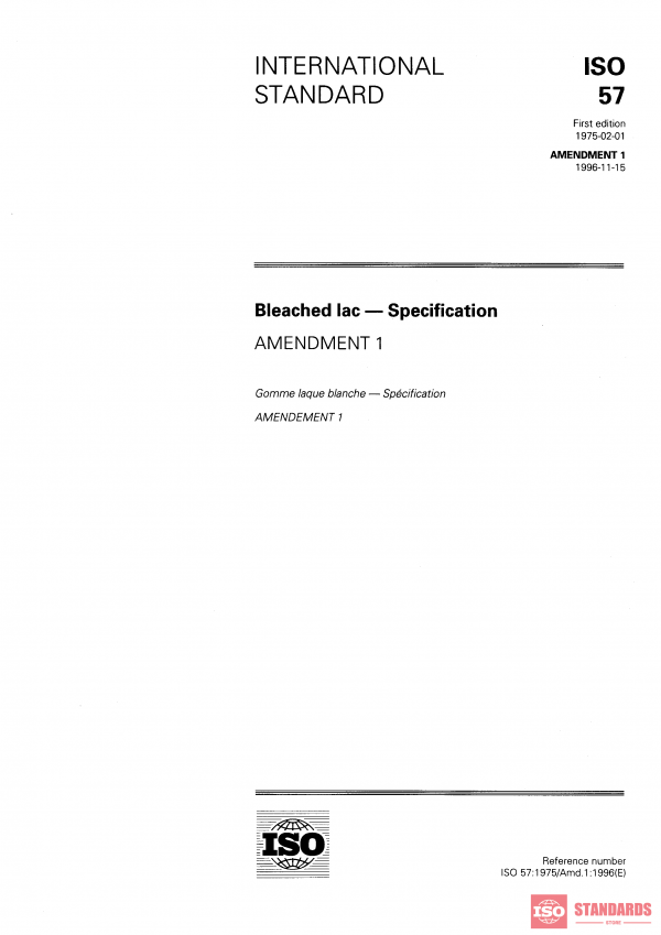 ISO 57:1975/Amd 1:1996 PDF