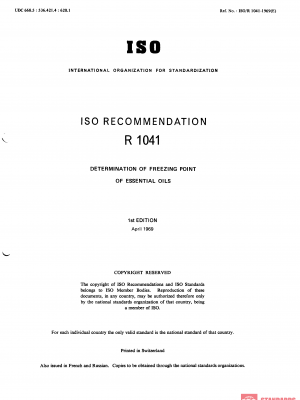 ISO/R 1041:1969 PDF