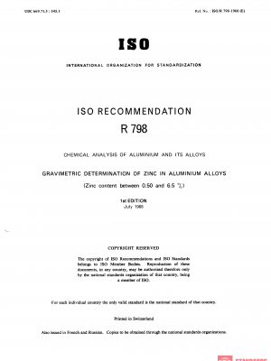 ISO/R 798:1968 PDF