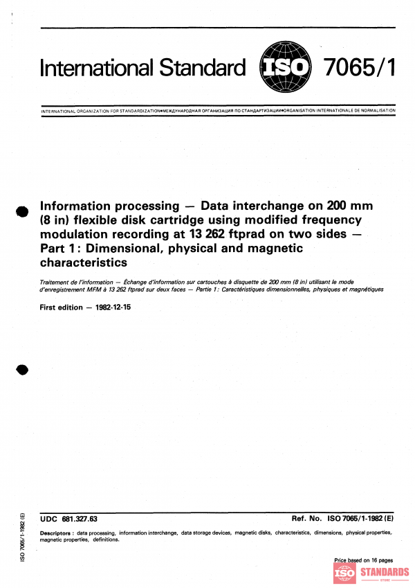 ISO 7065-1:1982 PDF