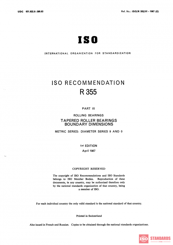 ISO/R 355-3:1967 PDF