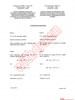 CISPR 14:1993/AMD1:1996/COR1:1997 PDF