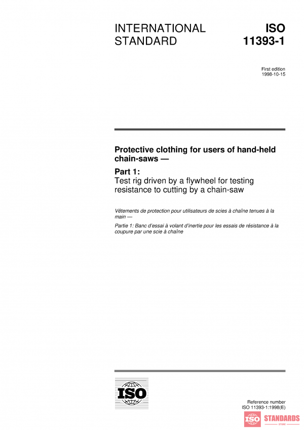 ISO 11393-1:1998 PDF