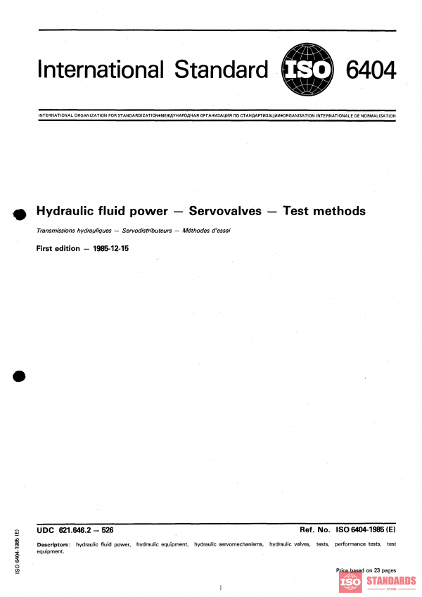 ISO 6404:1985 PDF