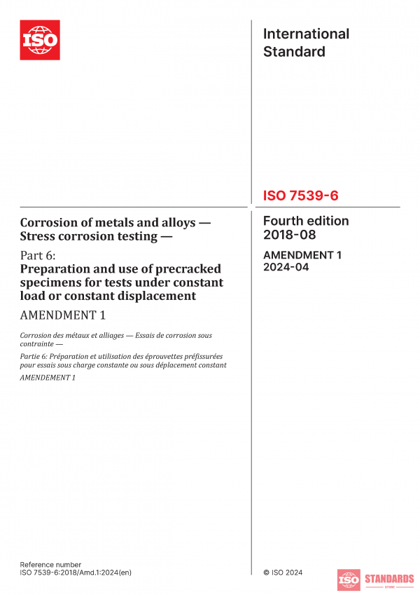 ISO 7539-6:2018/Amd 1:2024 PDF
