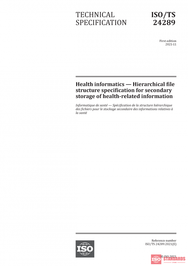 ISO/TS 24289:2021 PDF