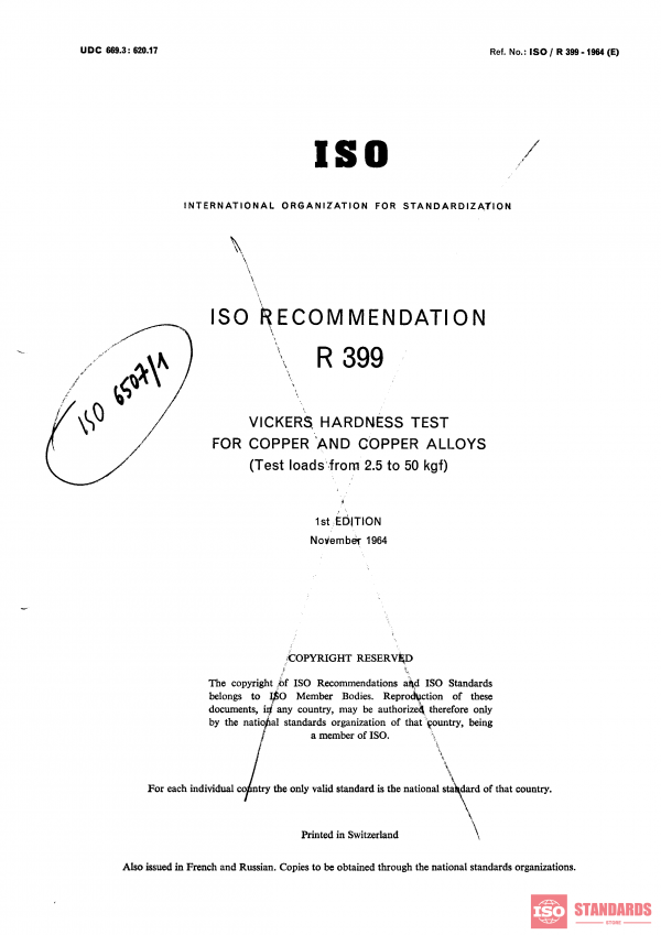 ISO/R 399:1964 PDF
