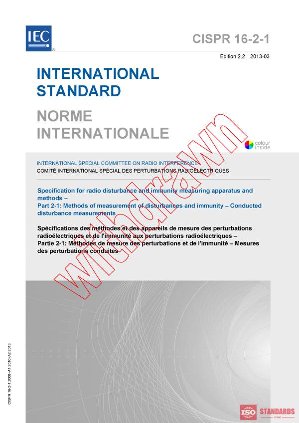 CISPR 16-2-1:2008+AMD1:2010+AMD2:2013 CSV PDF