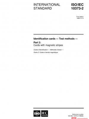 ISO/IEC 10373-2:1998 PDF