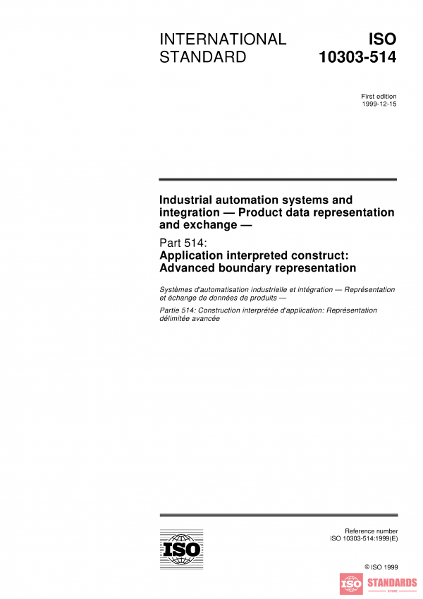 ISO 10303-514:1999 PDF
