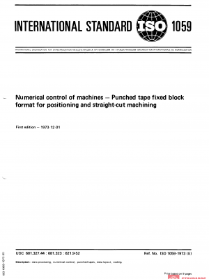 ISO 1059:1973 PDF