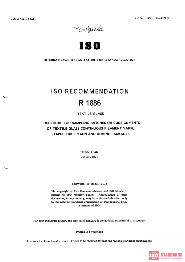 ISO/R 1886:1971 PDF