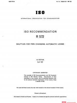 ISO/R 572:1967 PDF