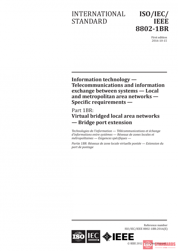 ISO/IEC/IEEE 8802-1BR:2016 PDF
