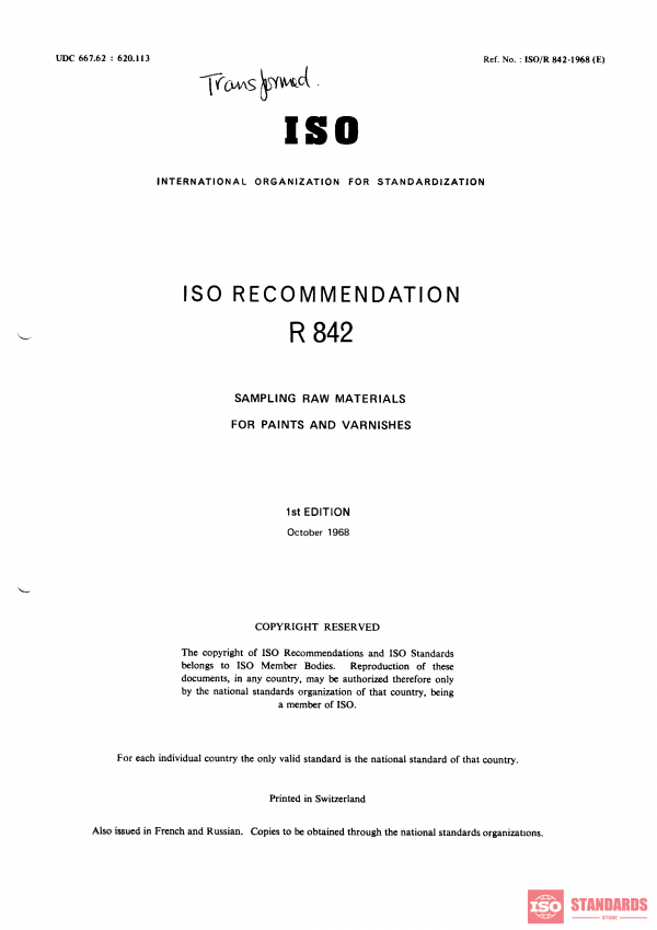 ISO/R 842:1968 PDF