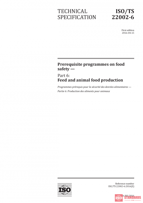 ISO/TS 22002-6:2016 PDF