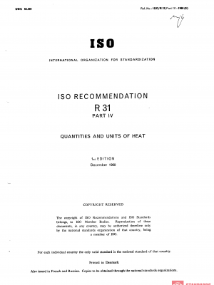 ISO/R 31-4:1960 PDF