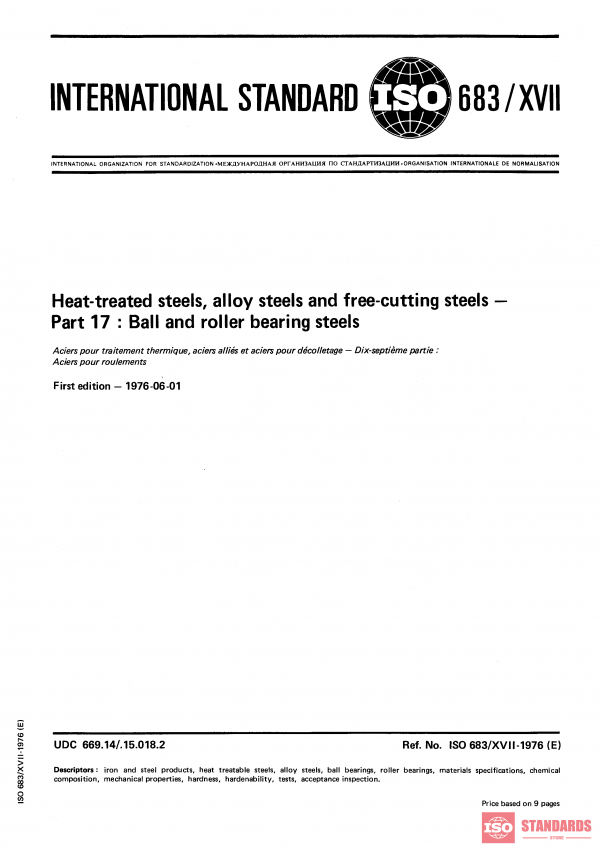 ISO 683-17:1976 PDF