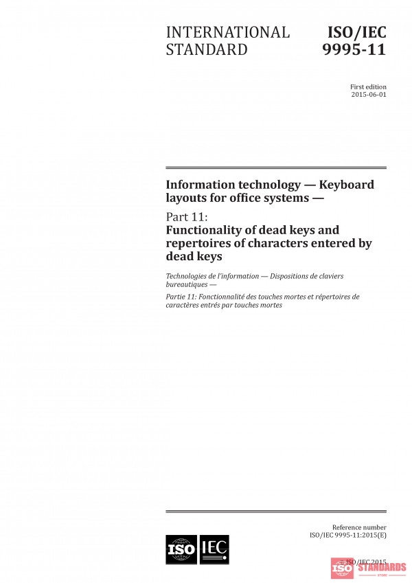 ISO/IEC 9995-11:2015 PDF