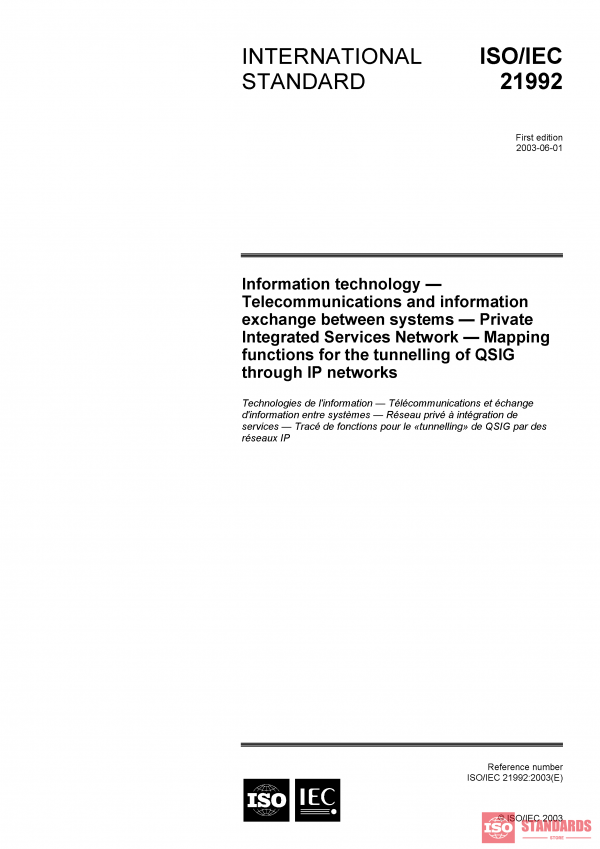 ISO/IEC 21992:2003 PDF