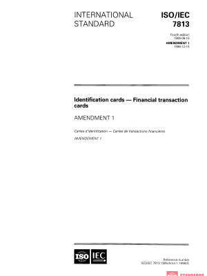 ISO/IEC 7813:1995/Amd 1:1996 PDF
