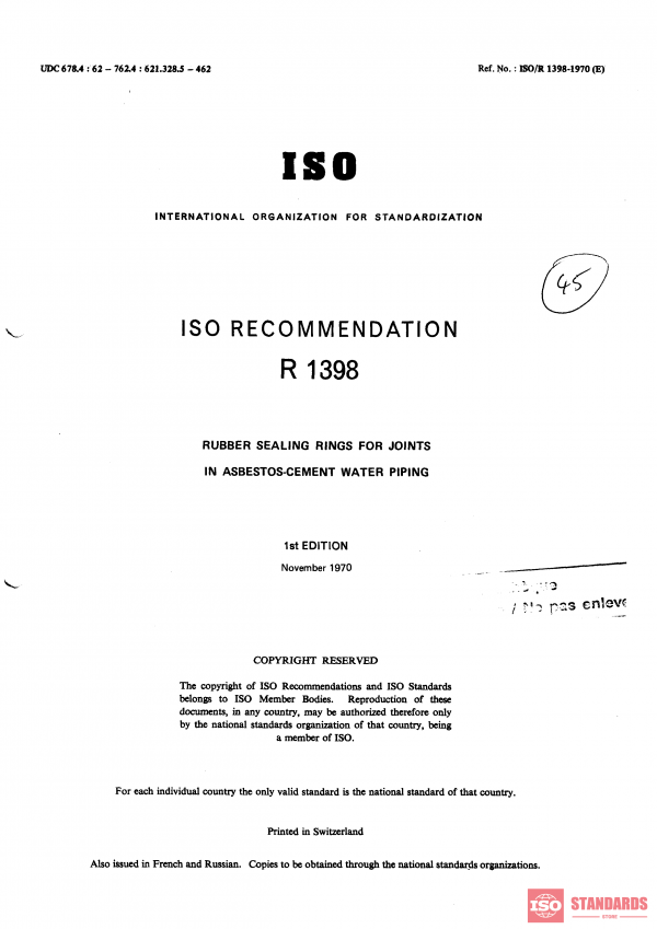 ISO/R 1398:1970 PDF