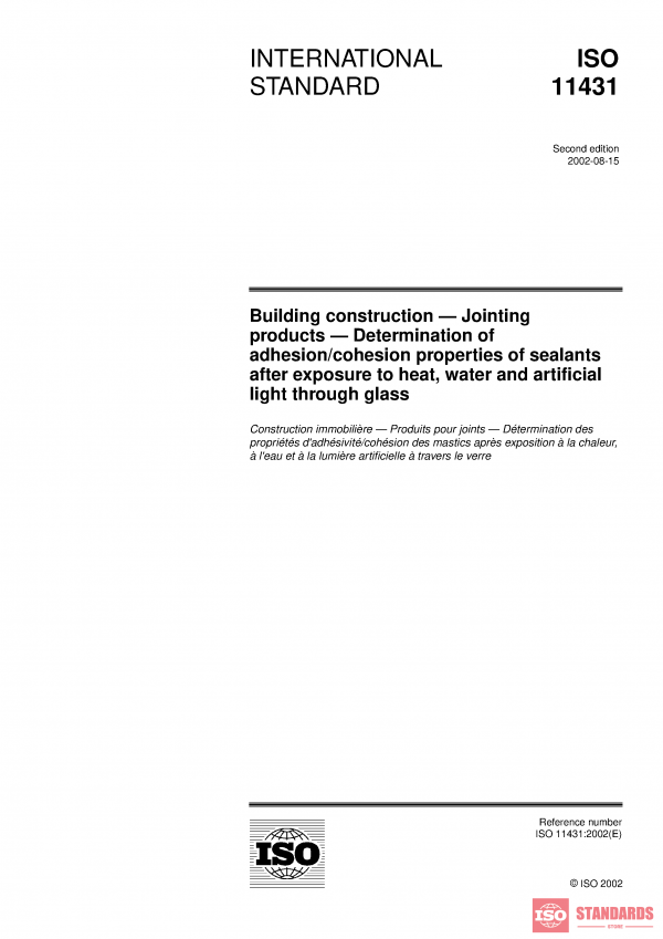 ISO 11431:2002 PDF