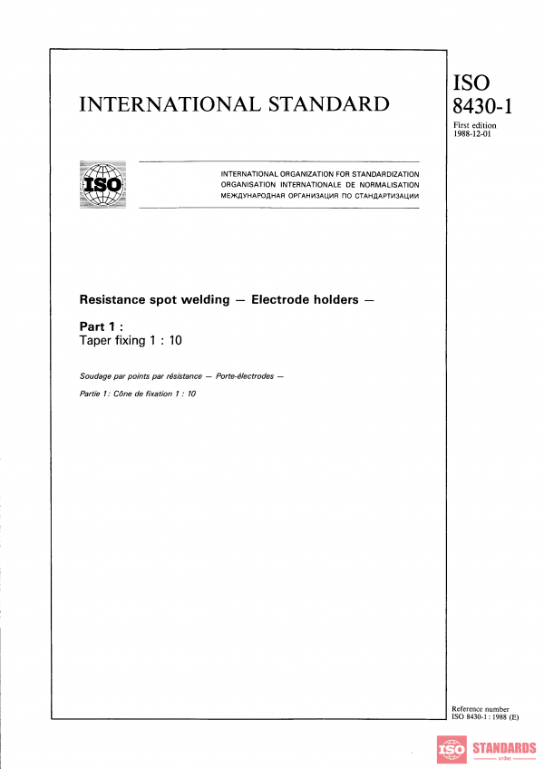 ISO 8430-1:1988 PDF