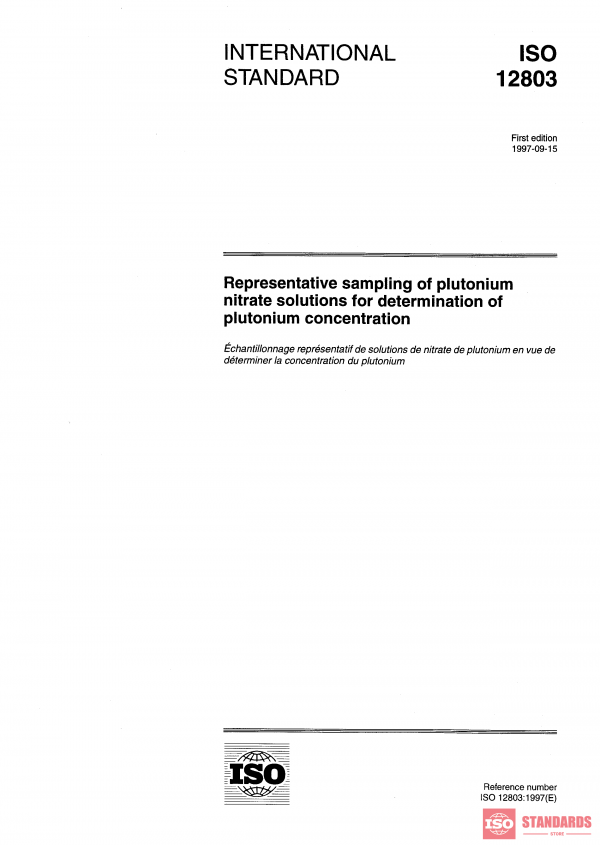 ISO 12803:1997 PDF