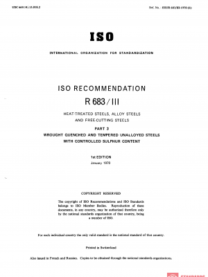 ISO/R 583-3:1970 PDF