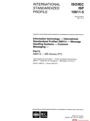 ISO/IEC ISP 10611-5:1997 PDF