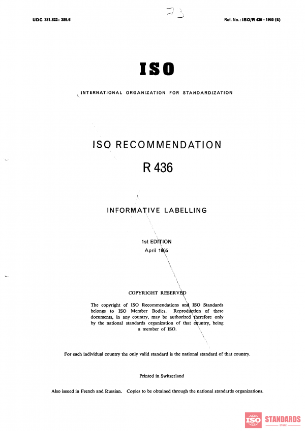 ISO/R 436:1965 PDF