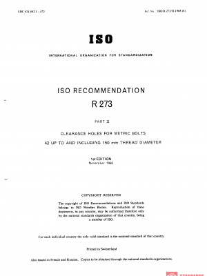 ISO/R 273-2:1968 PDF