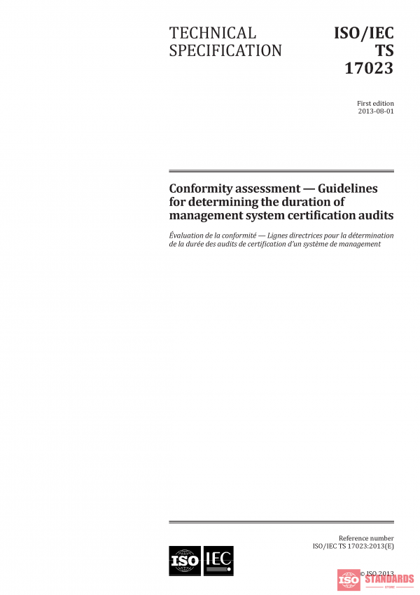 ISO/IEC TS 17023:2013 PDF