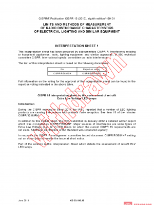 CISPR 15:2013/ISH1:2013 PDF