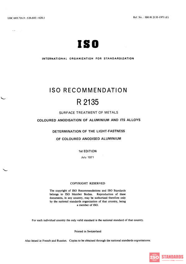ISO/R 2135:1971 PDF