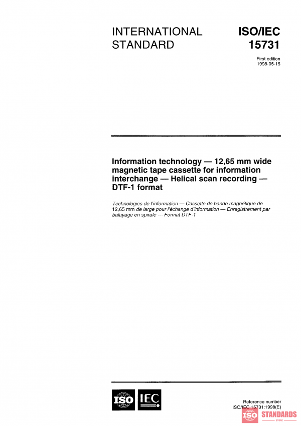 ISO/IEC 15731:1998 PDF