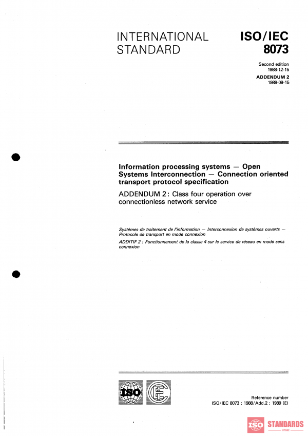 ISO/IEC 8073:1988/Add 2:1989 PDF