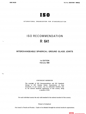 ISO/R 641:1968 PDF