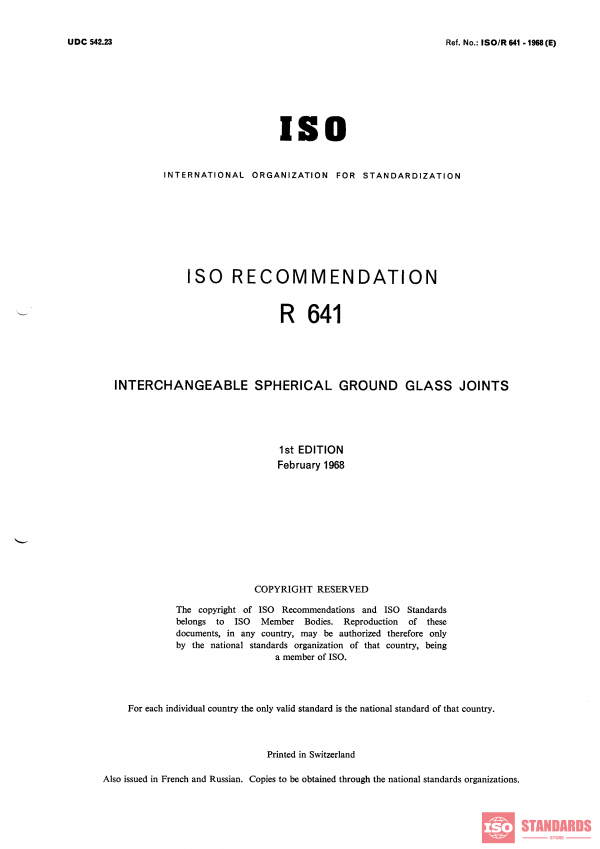 ISO/R 641:1968 PDF