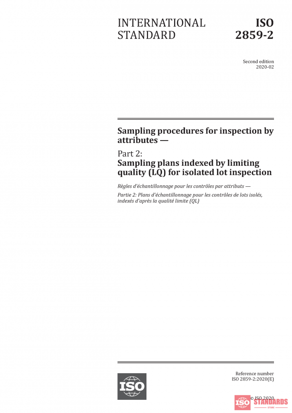 ISO 2859-2:2020 PDF